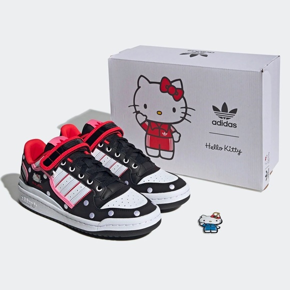 ADIDAS ORIGINALS x hello Kitty forum low sneakers sz8 - Picture 1 of 14